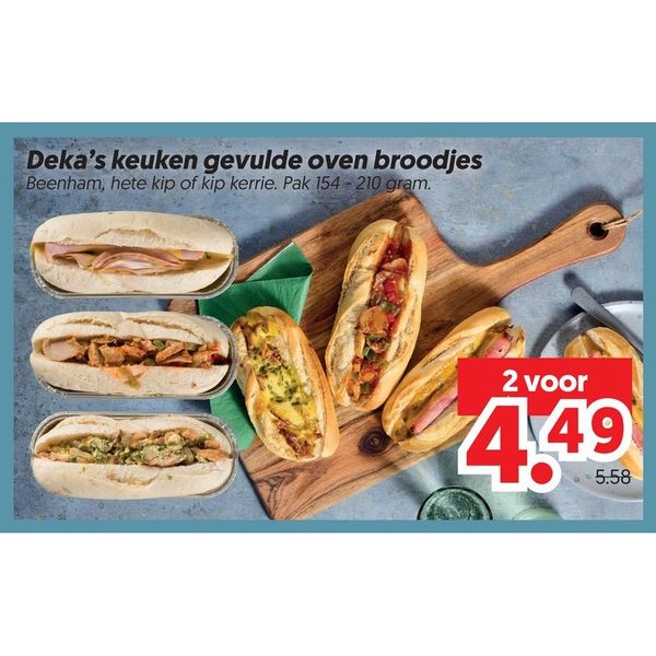 Deka's keuken gevulde oven broodjes