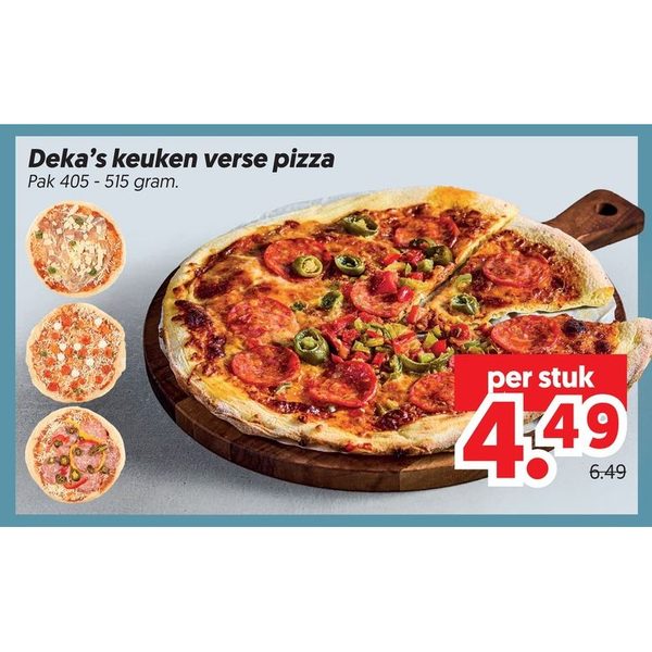 Deka's keuken verse pizza