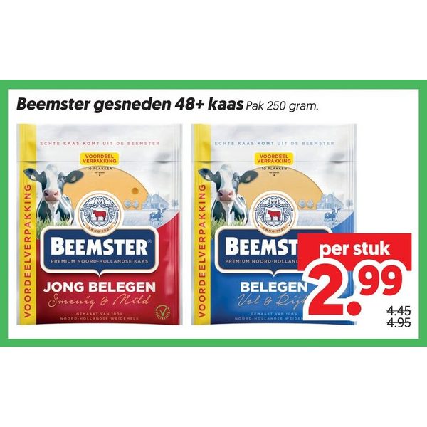 Beemster gesneden 48+ kaas