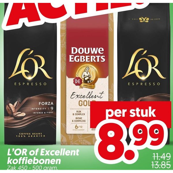 L'OR of Excellent koffiebonen