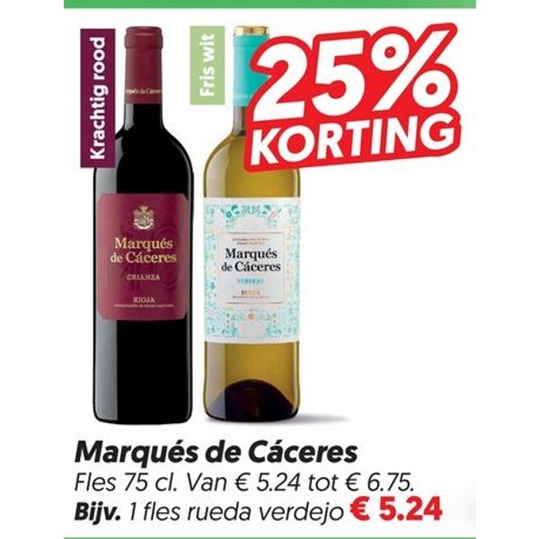 Marqués de Cáceres wijn