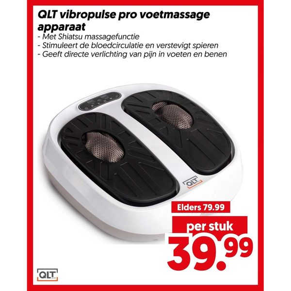 QLT vibropulse pro voetmassage apparaat