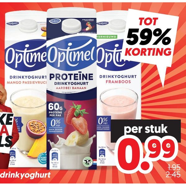 Optimel drinkyoghurt