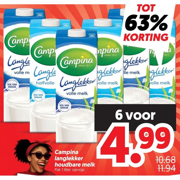 Campina langlekker houdbare melk