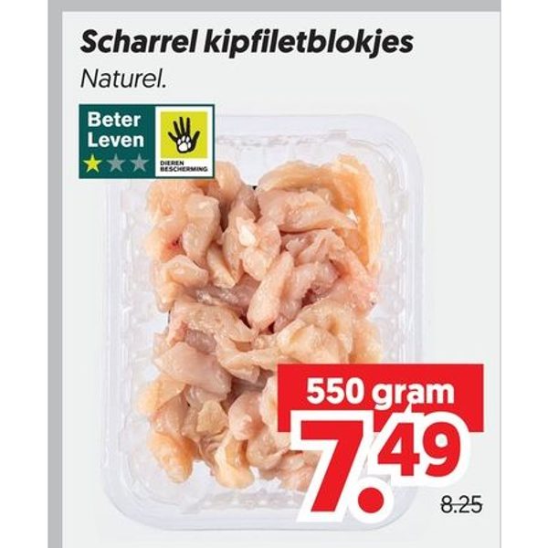 Scharrel kipfiletblokjes