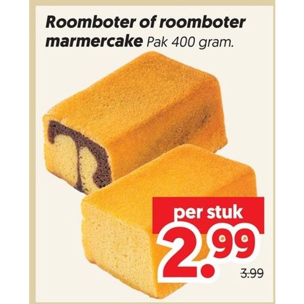 Roomboter of roomboter marmercake