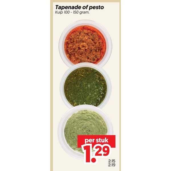 Tapenade of pesto
