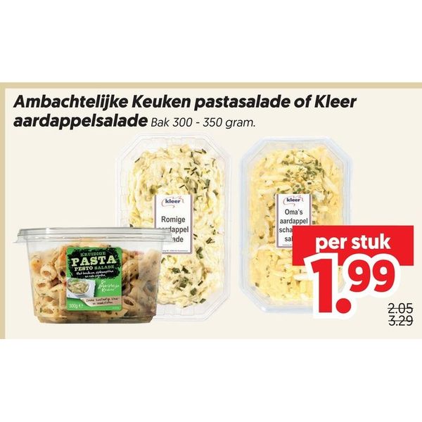 Ambachtelijke Keuken pastasalade of Kleer aardappelsalade