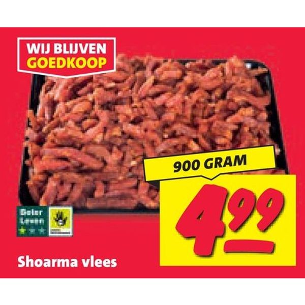 Shoarma vlees