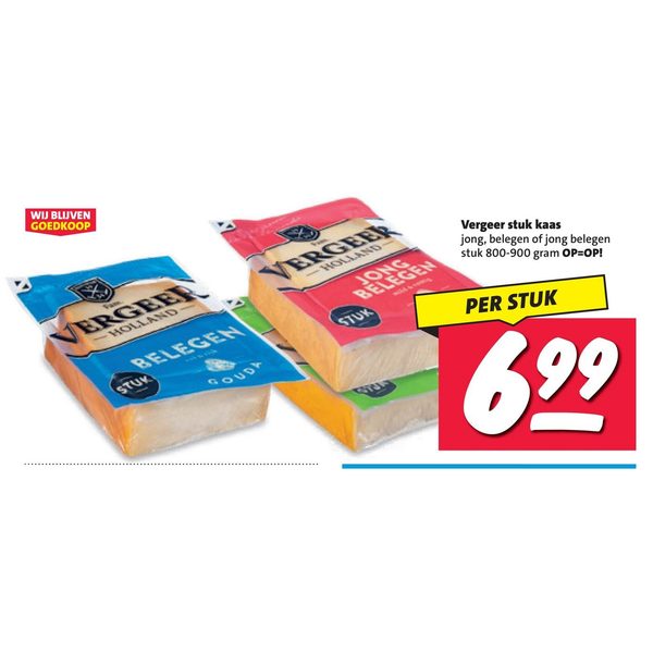 Vergeer stuk kaas