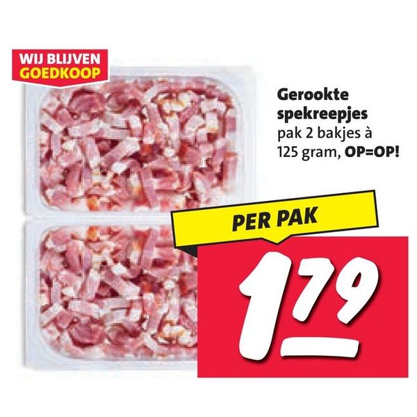 Gerookte spekreepjes