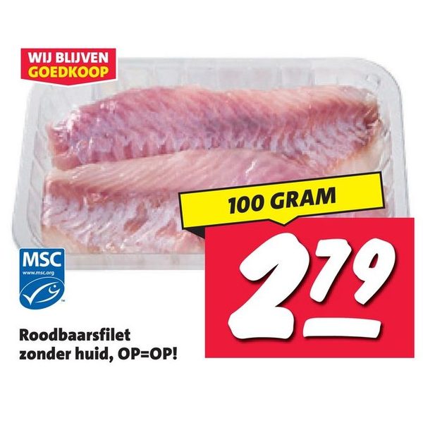 Roodbaarsfilet