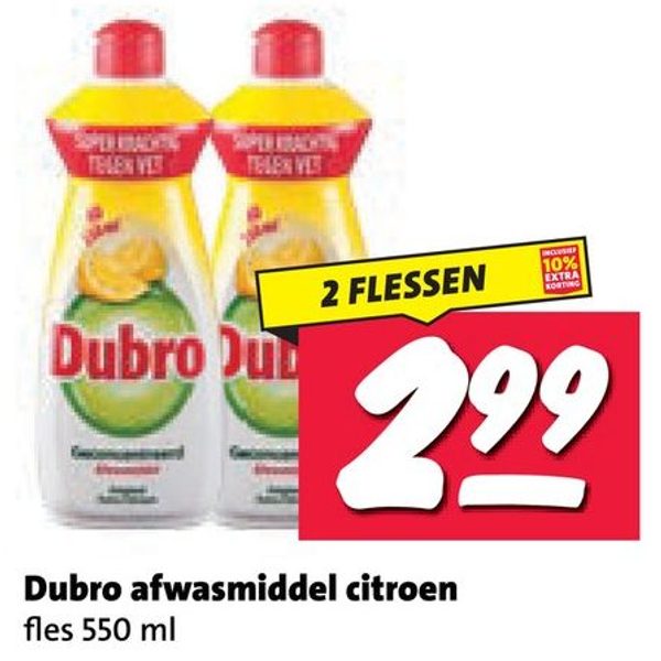 Dubro afwasmiddel citroen