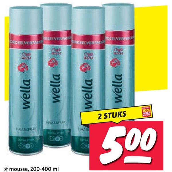 Wella spray of mousse