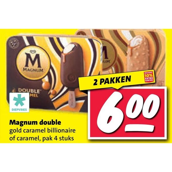 Magnum double gold caramel billionaire