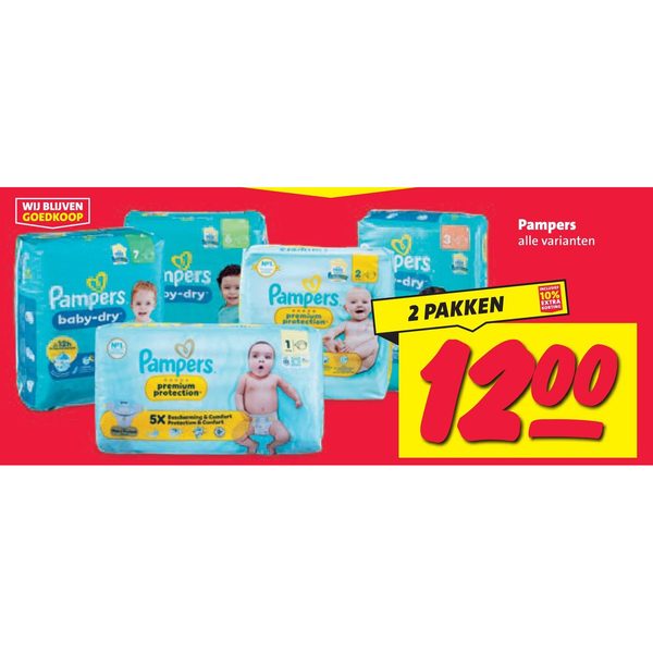 Pampers luiers alle varianten
