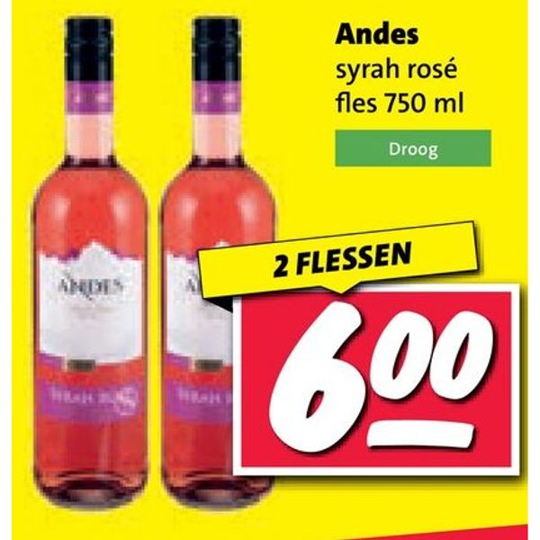 Andes syrah rosé