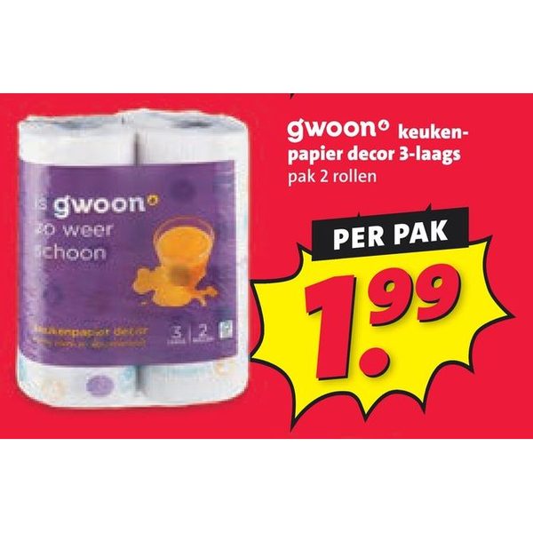 gwoon keukenpapier decor 3-laags