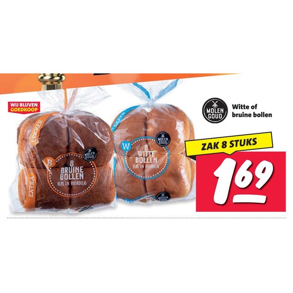Molen Goud Witte of bruine bollen
