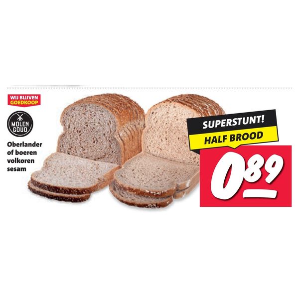Molen Goud Oberlander of boeren volkoren sesam