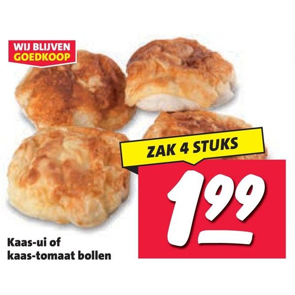 Kaas-ui of kaas-tomaat bollen