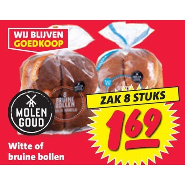 Witte of bruine bollen