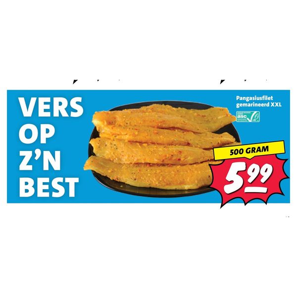 Pangasiusfilet gemarineerd XXL