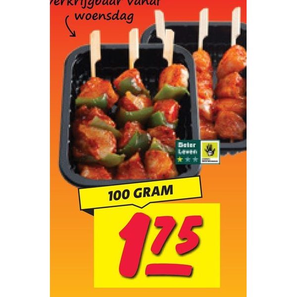 BBQ vlees spiesen