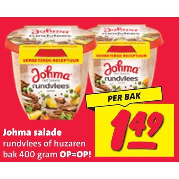 salade rundvlees of huzaren