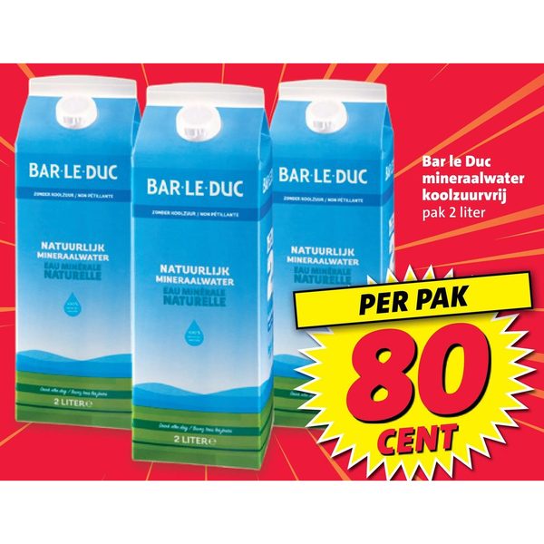 mineraalwater koolzuurvrij