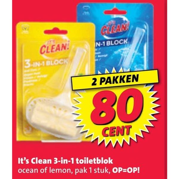 It's Clean 3-in-1 toiletblok