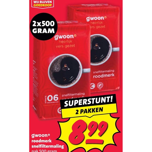 gwoon roodmerk snelfiltermaling