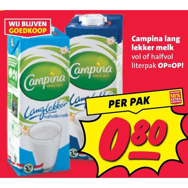 Campina lang lekker melk