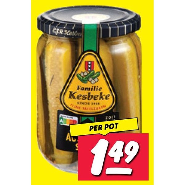 Kesbeke Amsterdamse augurken strips