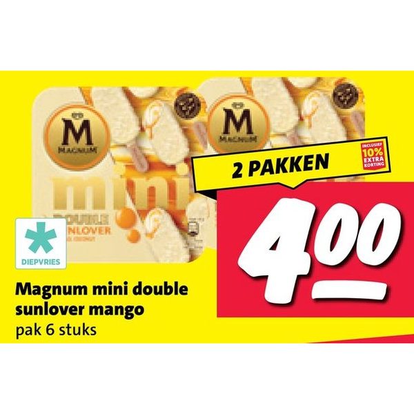Magnum mini double sunlover mango
