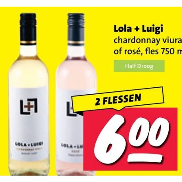 Lola + Luigi chardonnay viura of rosé