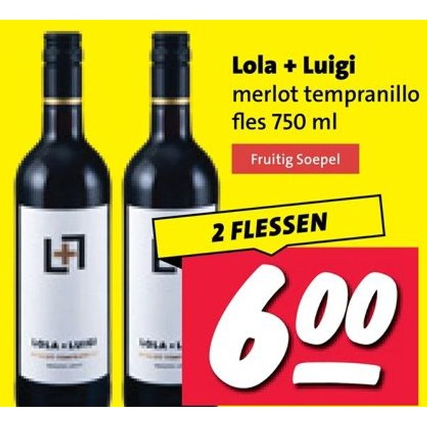 Lola + Luigi merlot tempranillo