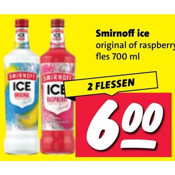 Smirnoff ice original of raspberry