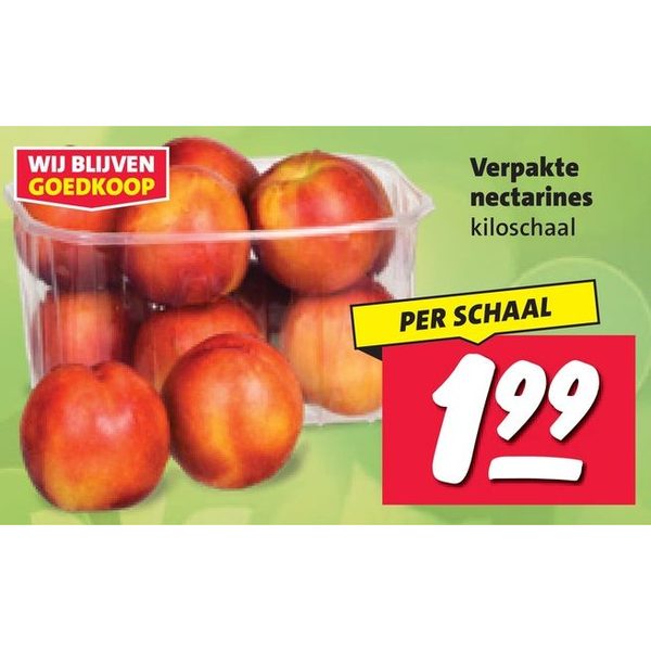 Verpakte nectarines