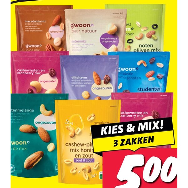 gwoon notenmelanges en notenmixen