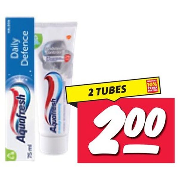 Aquafresh tandsteencontrole
