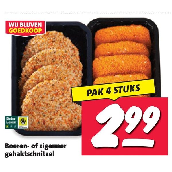 Boeren- of zigeuner gehaktschnitzel