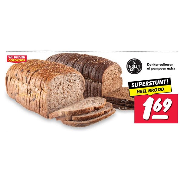 Molen Goud donker volkoren of pompoen extra