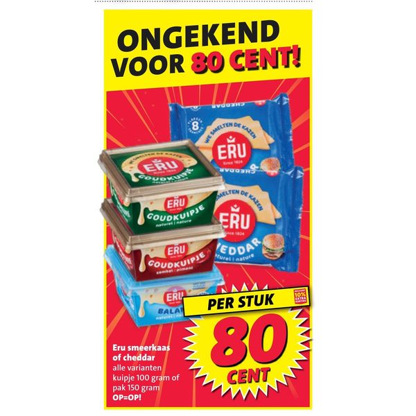 Eru smeerkaas of cheddar