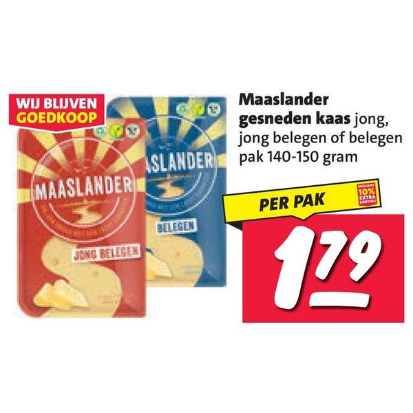Maaslander gesneden kaas