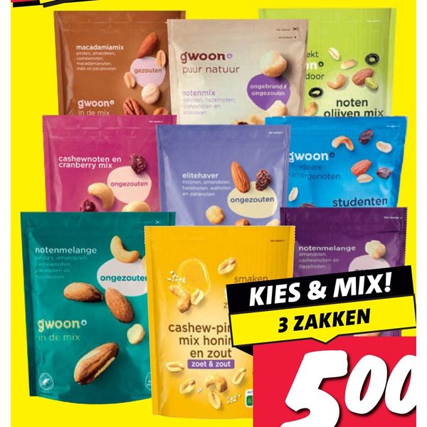 gwoon notenmelanges en notenmixen