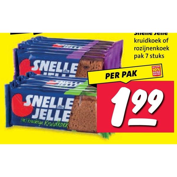 Snelle Jelle kruidkoek of rozijnenkoek