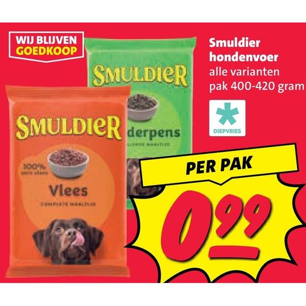 Smuldier hondenvoer