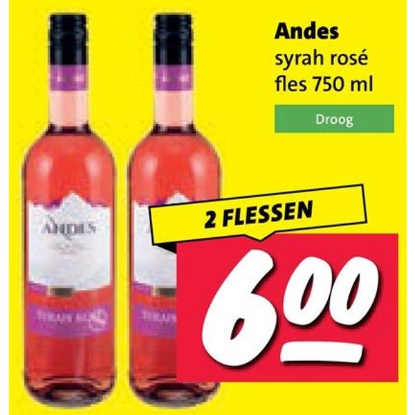 Andes syrah rosé