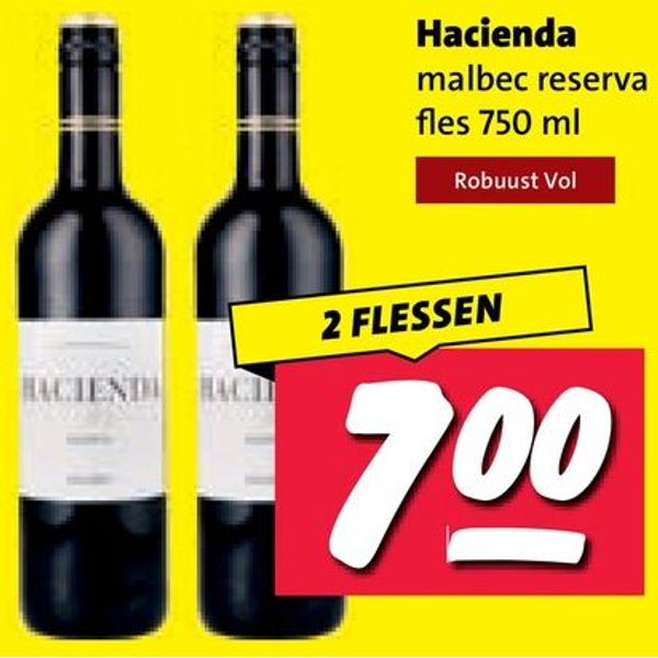 Hacienda malbec reserva
